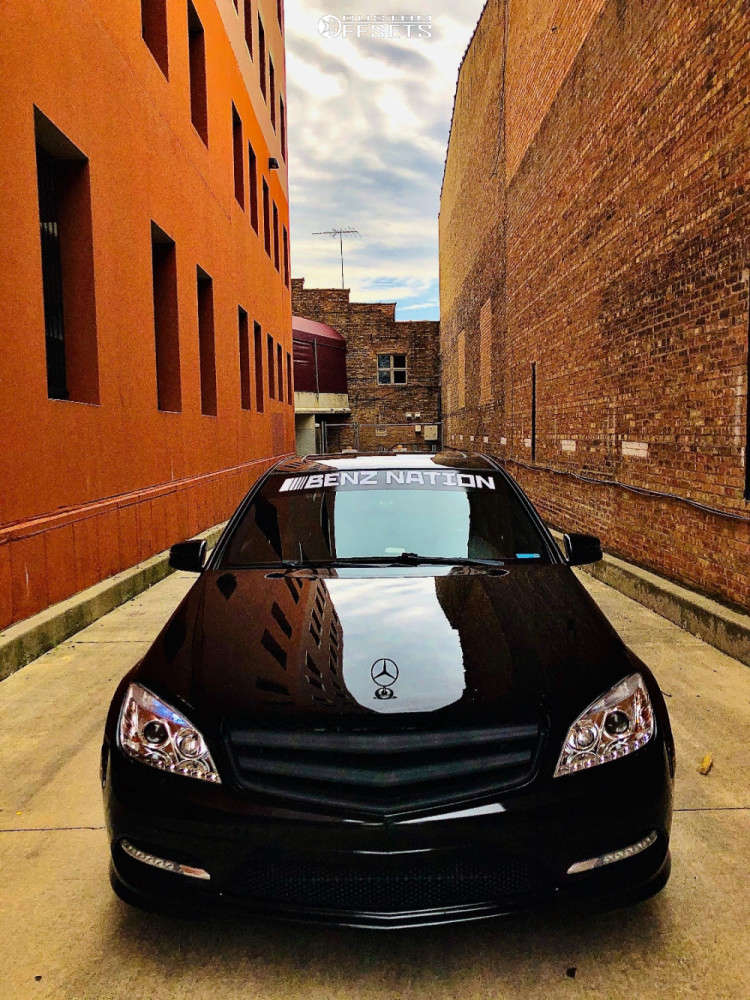 2011 MercedesBenz C300 with 19x8.5 45 Verde Axis and 225/35R19 Nankang