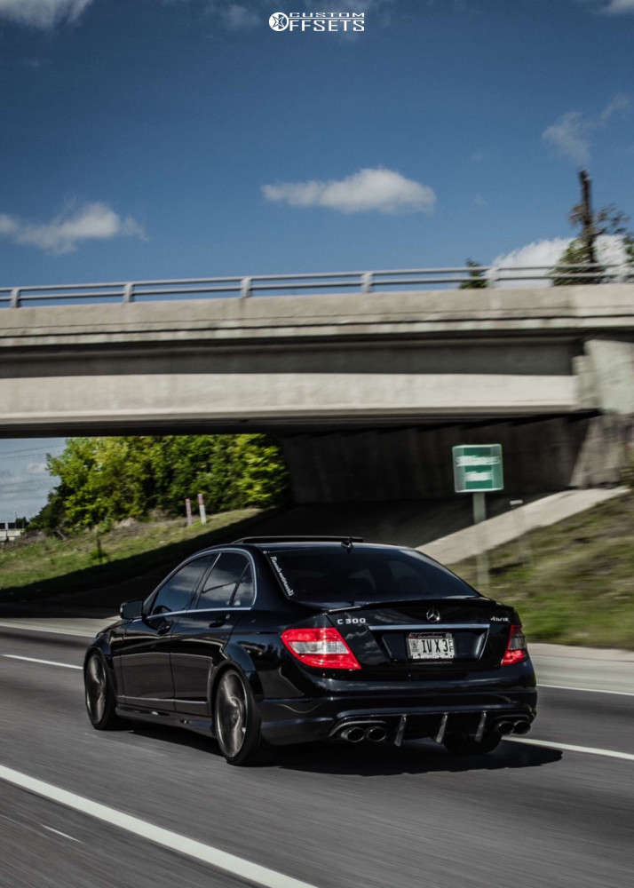 2011 MercedesBenz C300 with 19x8.5 45 Verde Axis and 225/35R19 Nankang