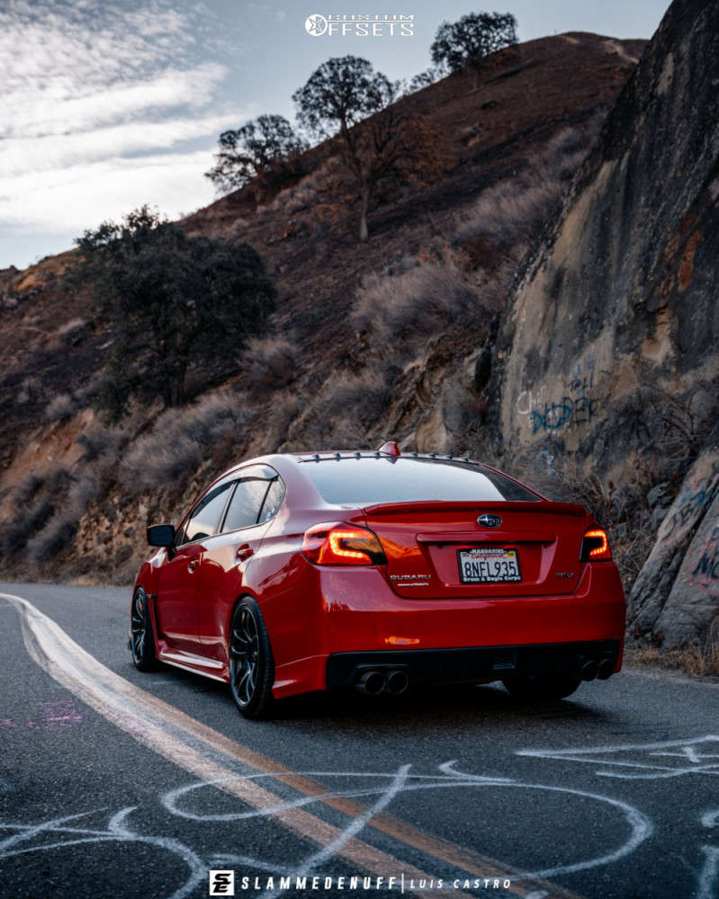 2020 Subaru WRX with 18x9.5 35 ESR Sr08 and 255/35R18 Falken Azenis ...