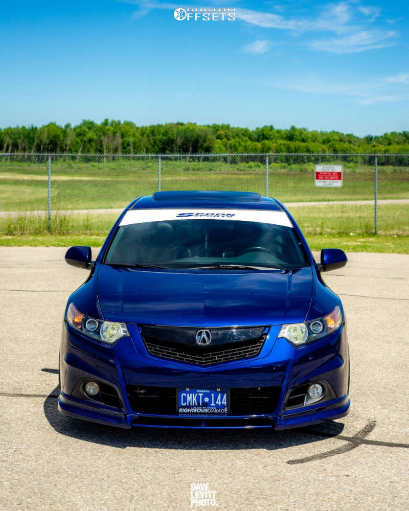 2013 Acura TSX Wheel Offset Nearly Flush Coilovers 1366765 Custom