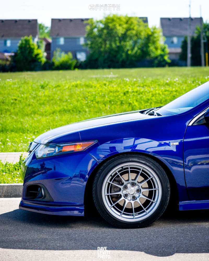 2013 Acura TSX Wheel Offset Nearly Flush Coilovers 1366765 Custom