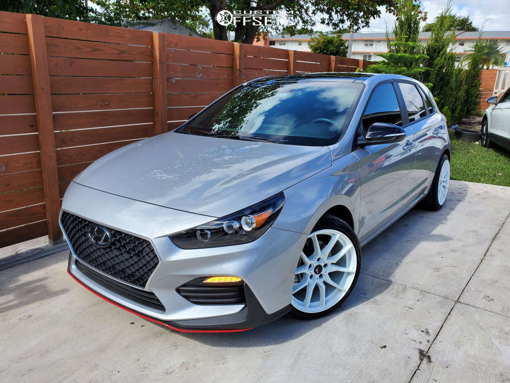 2020 Hyundai Elantra GT with 18x8.5 35 Option Lab R716 and 225/35R18