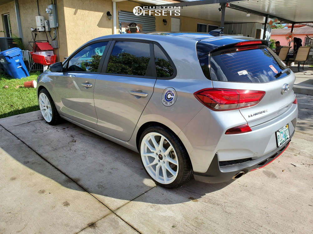 2020 Hyundai Elantra GT with 18x8.5 35 Option Lab R716 and 225/35R18