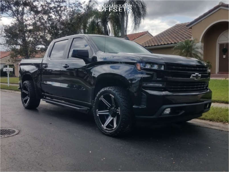 2021 Chevrolet Silverado 1500 with 22x10 -25 Tuff T12 and 33/12.5