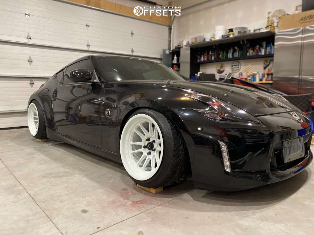 2017 Nissan 370Z with 18x11 8 Cosmis Racing Xt-206r and 225/40R18 ...