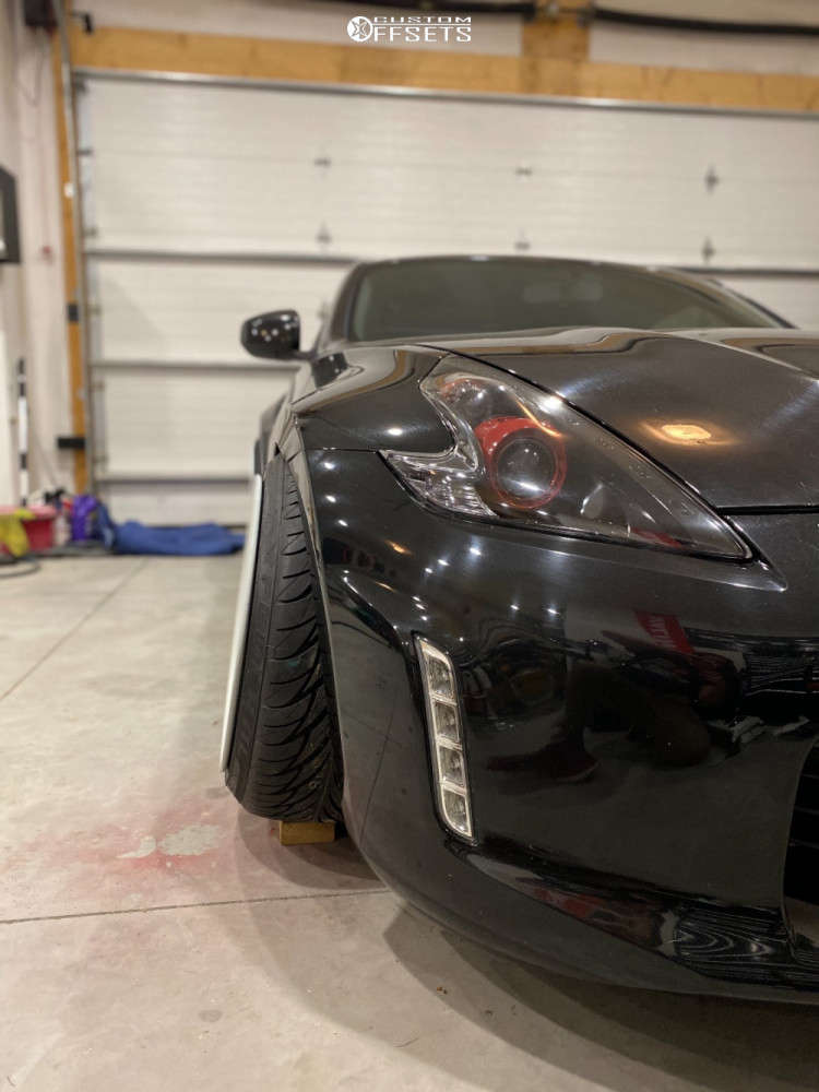 2017 Nissan 370Z with 18x11 8 Cosmis Racing Xt-206r and 225/40R18 ...