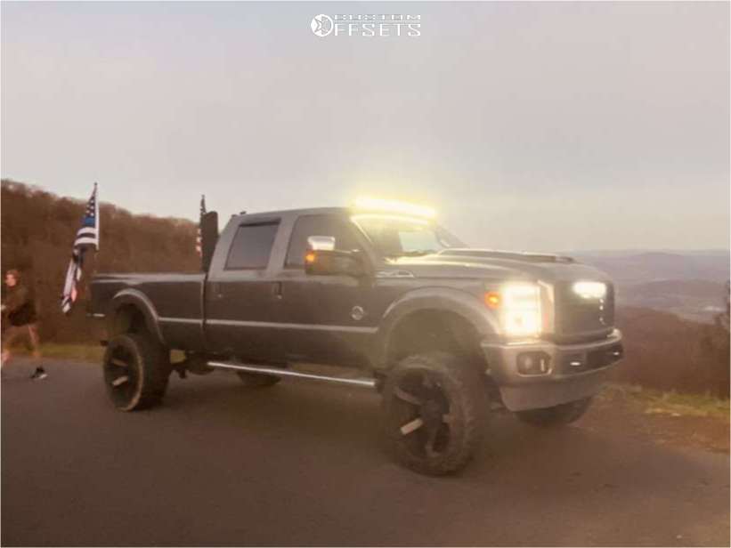 2013 Ford F-250 Super Duty with 24x14 -76 XD Rockstar Ii and