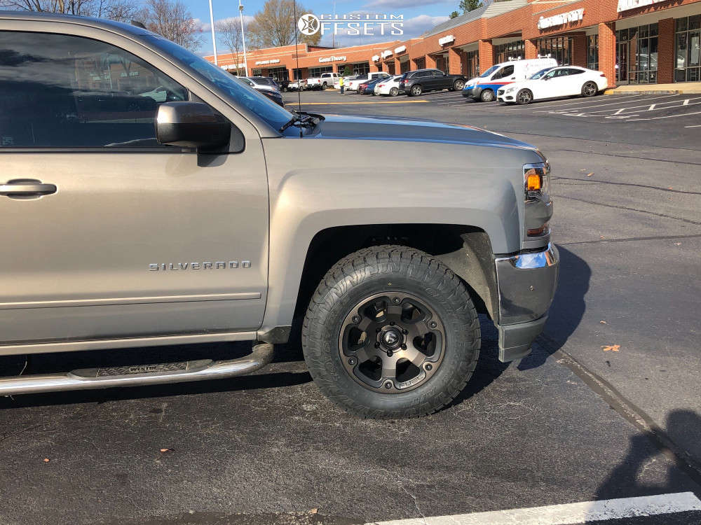 2017 Chevrolet Silverado 1500 with 17x9 1 Fuel Beast and 265/70R17 Toyo ...
