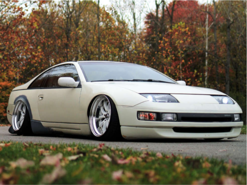 1990 Nissan 300ZX with 18x11.5 10 Work VS SS and 225/35R18 Nankang