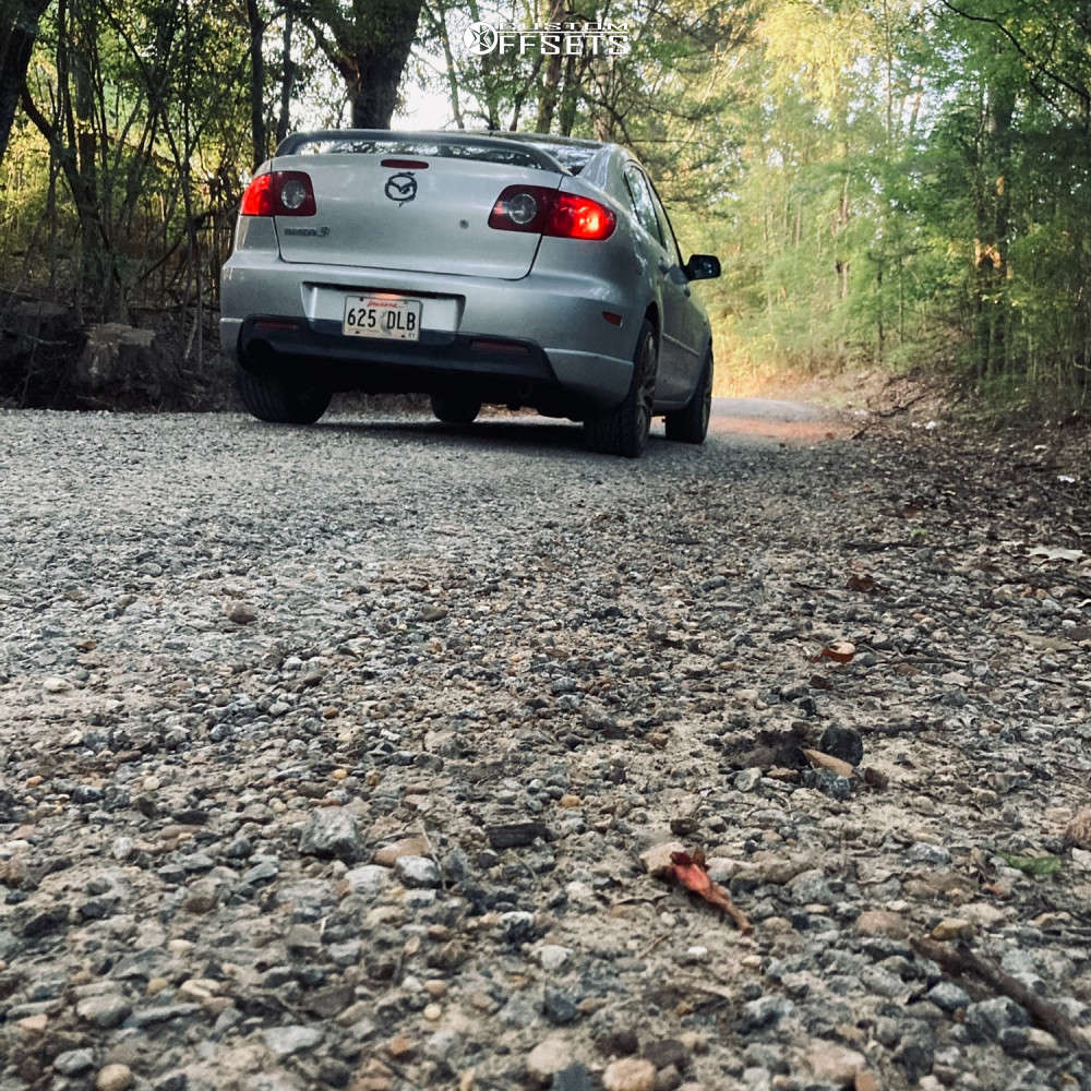 2007 Mazda 3 with 18x8 35 MSR 045 and 215/30R18 Cooper Zeon Zpt and ...