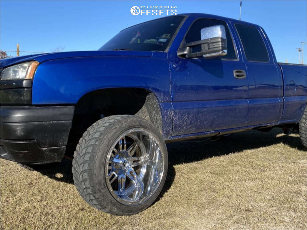 2003 Chevrolet Silverado 1500 with 22x14 76 Fuel Hostage and 33/12