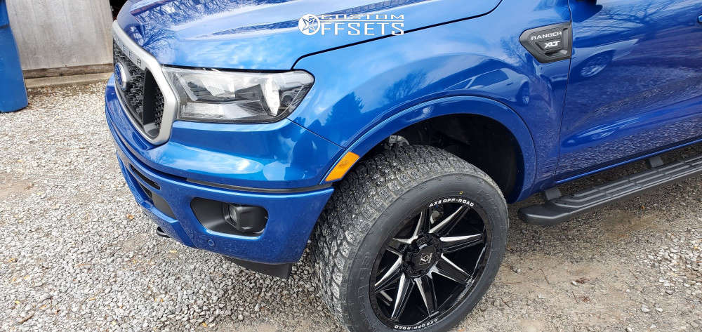 2019 Ford Ranger with 20x9.5 15 Axe Offroad Artemis and 265/50R20 Nitto ...