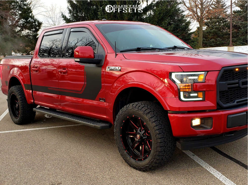 2017 Ford F150 with 20x10 19 Ballistic Rage and 305/55R20 BFGoodrich All Terrain Ta Ko2 and