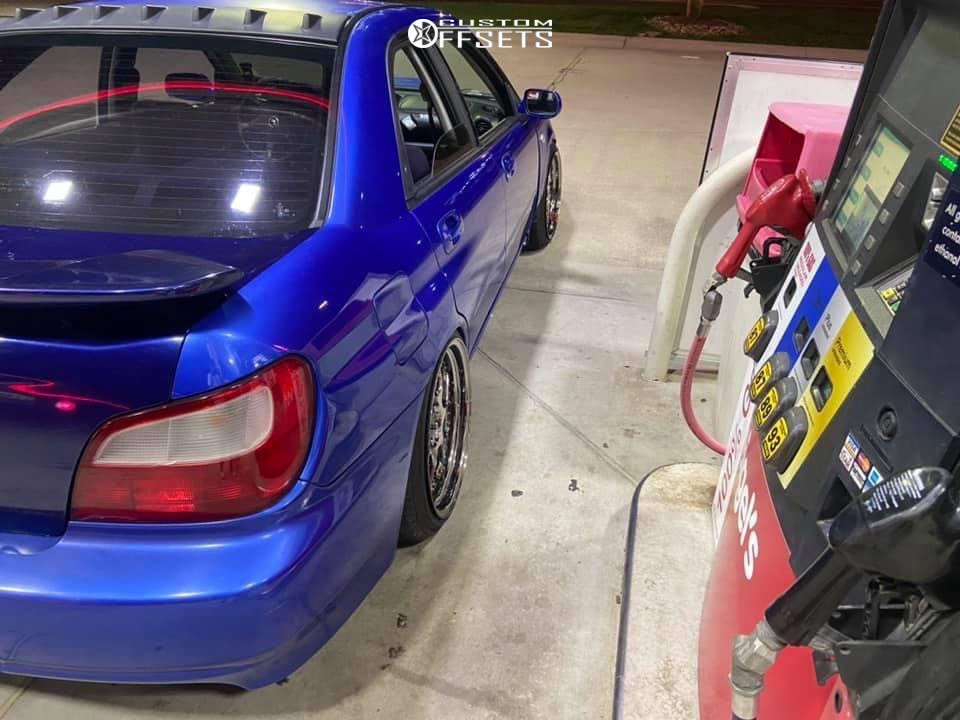 2006 Subaru Impreza with 18x9.5 35 Aodhan Ds01 and 215/45R18 ...