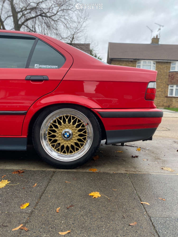 1996 BMW 318i with 17x7.5 35 Lenso Bsx and 225/45R17 Comforser