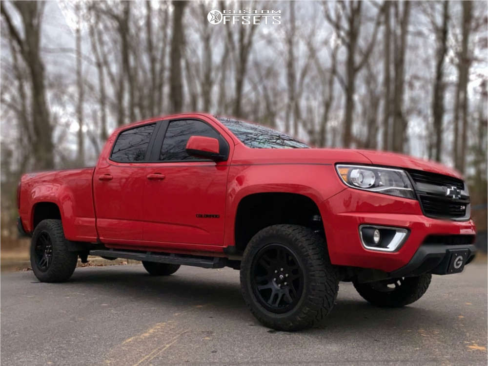 2015 Chevrolet Colorado with 18x9 7 Fuel Recoil and 265/60R18 Nitto ...