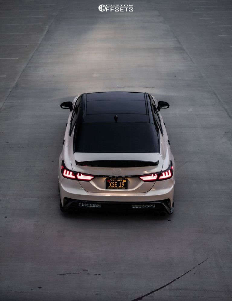 19 Toyota Camry Wheel Offset Tucked Air Suspension Custom Offsets