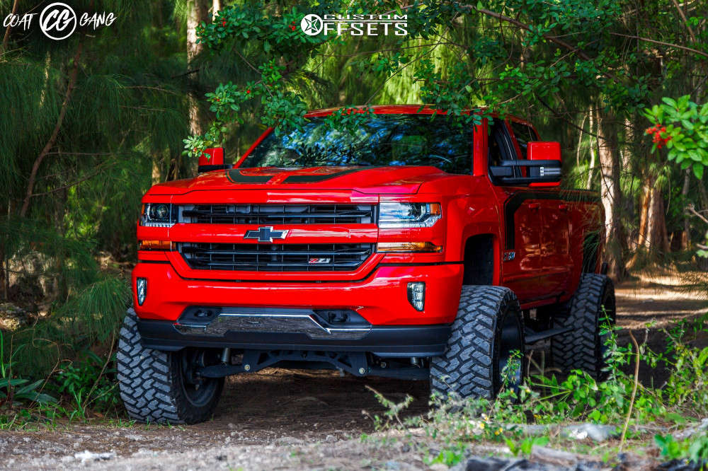 2017 Chevrolet Silverado 1500 with 22x14 -76 Hostile Jigsaw and