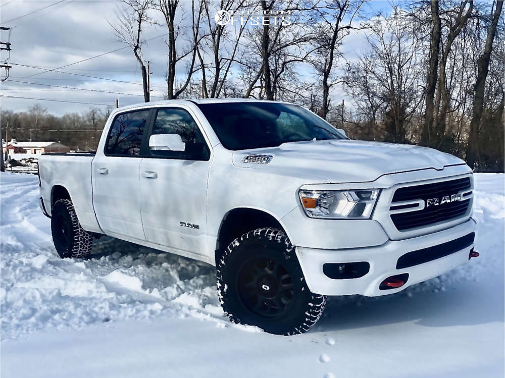 2019 Ram 1500 with 18x9 -12 Vision Split and 275/70R18 Falken