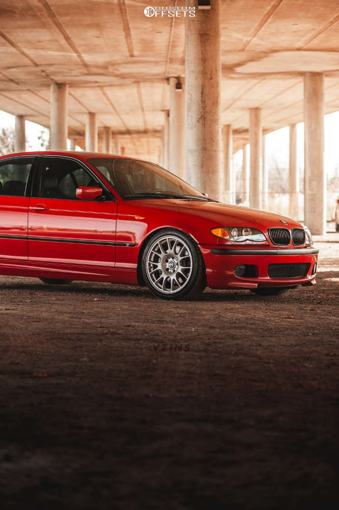 2004 BMW 330i with 18x8 40 BBS Ch-r and 225/40R18 Firestone Firehawk ...
