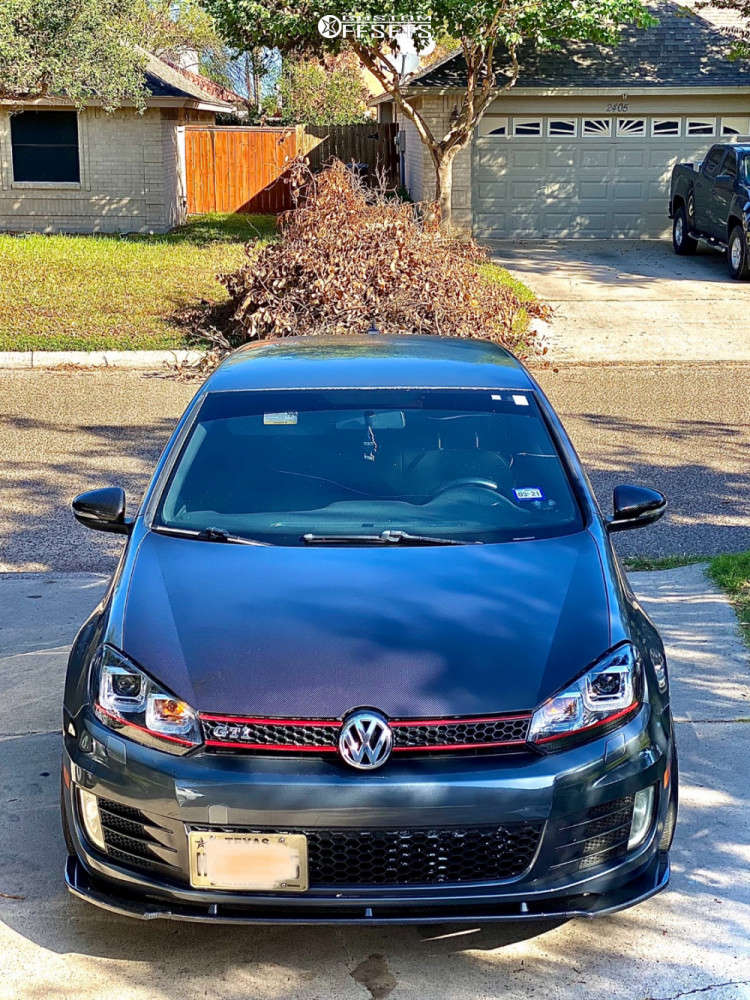 2010 Volkswagen GTI Wheel Offset Tucked Stock 1428779 Custom Offsets