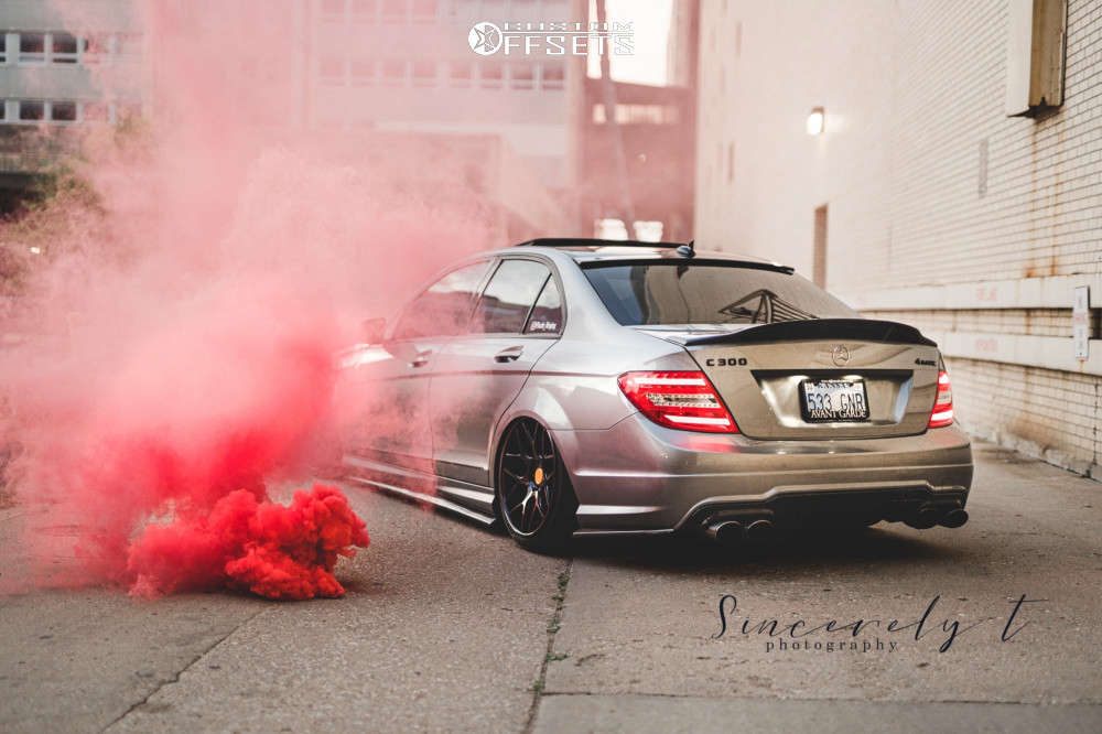 2012 MercedesBenz C300 with 19x8.5 40 Avant Garde F410 and 215/35R19