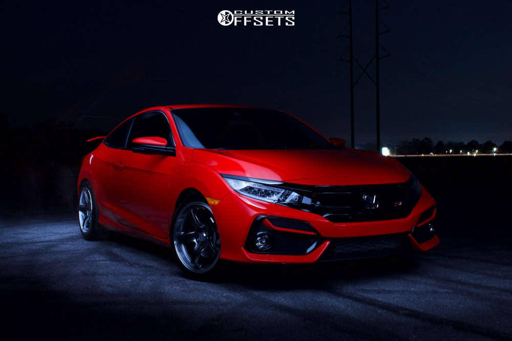 2020 Honda Civic with 18x8.5 35 XXR 555 and 235/40R18 General G