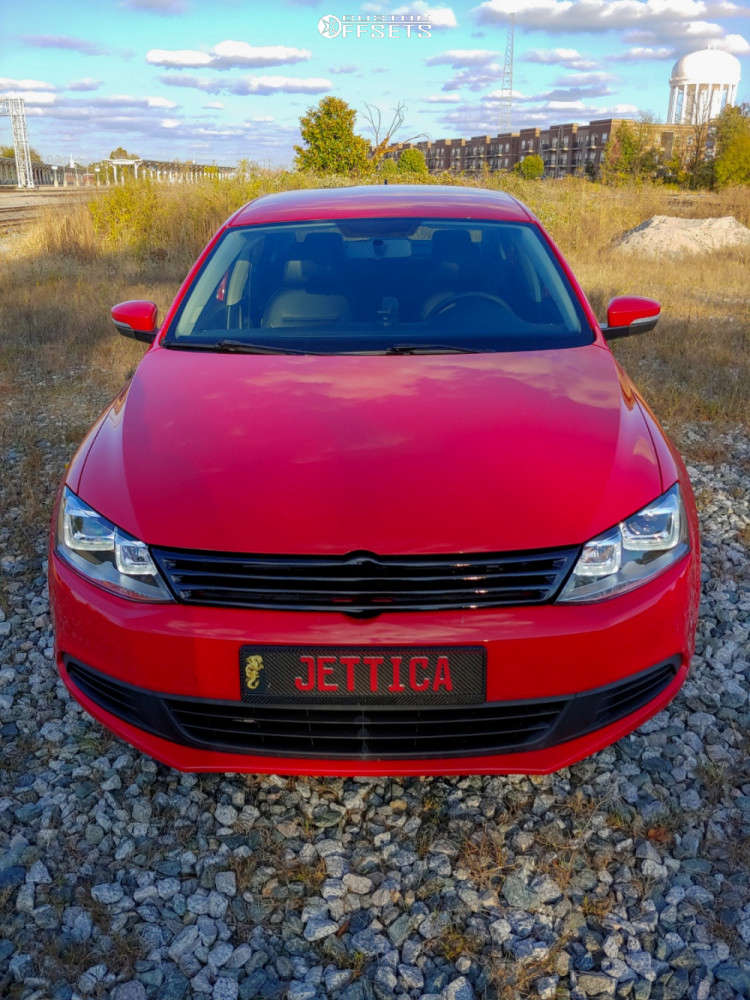 2014 Volkswagen Jetta with 18x8 42 Niche Dfs and 225/40R18 Falken Ziex Ze960 A/s and Stock