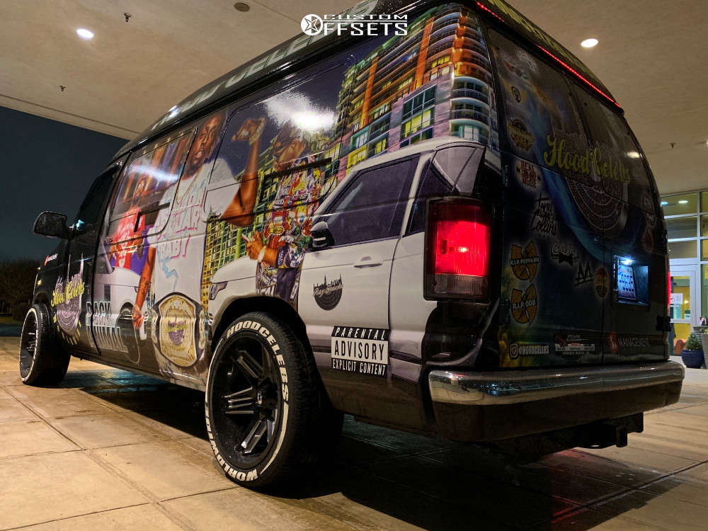 2008 Ford E-150 with 20x10 -25 Vision Razor and 275/40R20 Fullway Hp108 ...