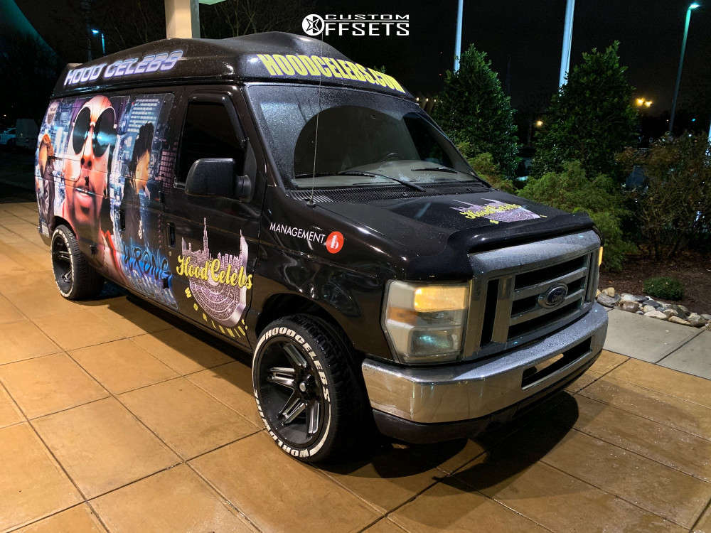 2008 Ford E-150 with 20x10 -25 Vision Razor and 275/40R20 Fullway Hp108 ...