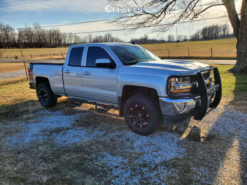 2016 Chevrolet Silverado 1500 with 17x9 Ballistic Jester and 285/70R17 ...