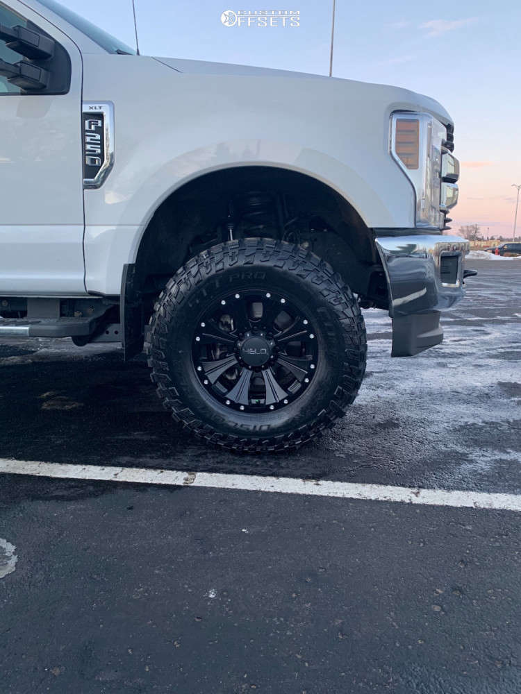 2019 Ford F-250 with 18x9 0 Helo He901 and 305/70R18 Cooper Discoverer ...