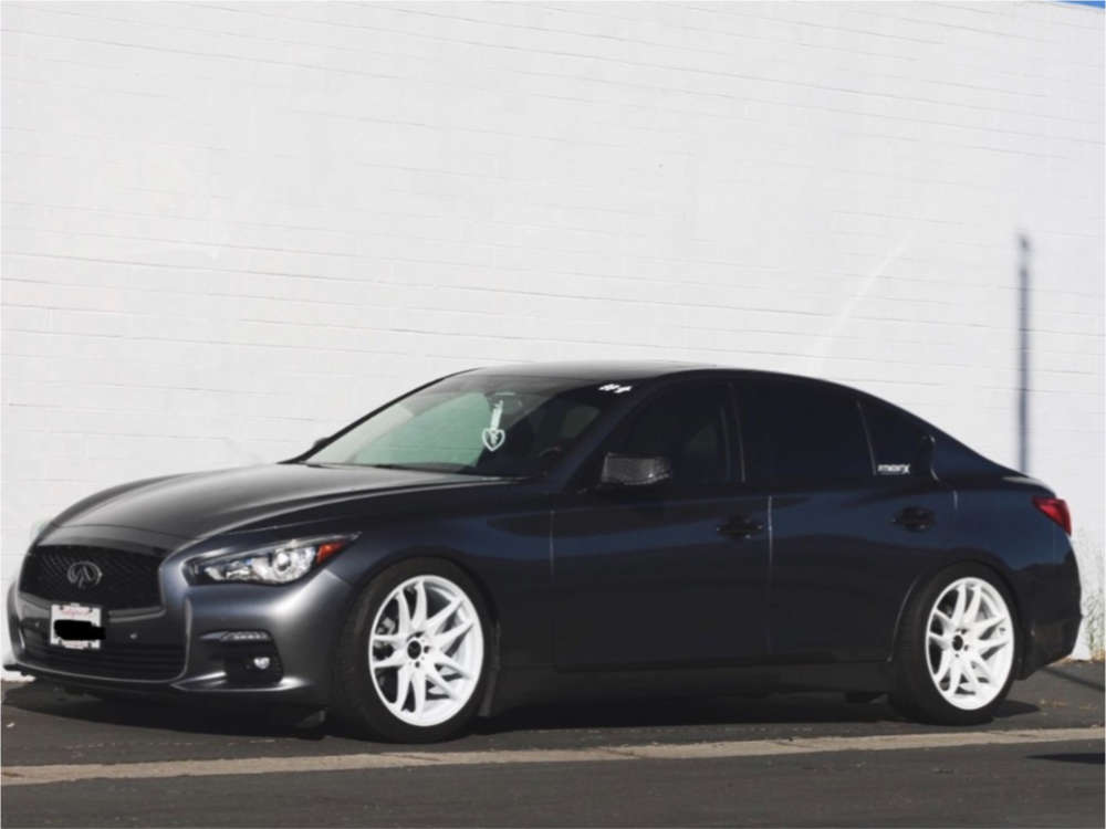2017 Infiniti Q50 Nearly Flush Coilovers Custom Offsets
