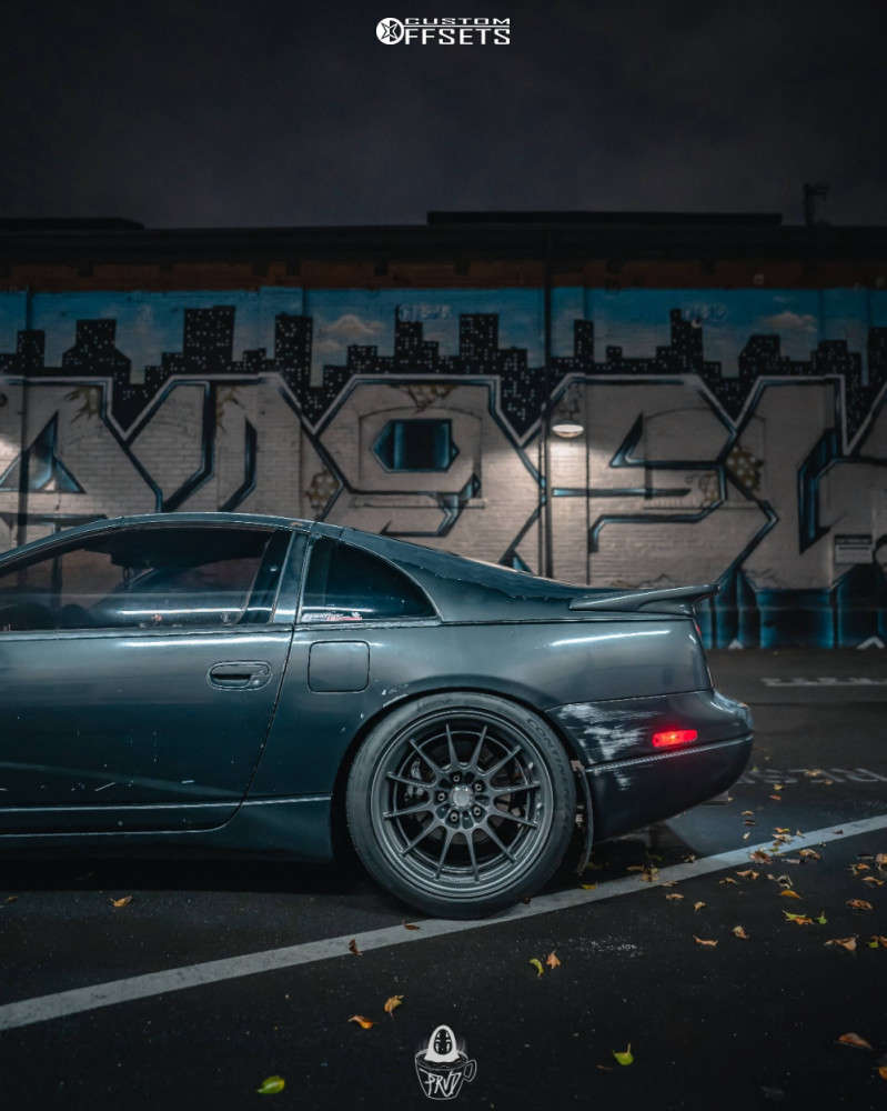 1990 Nissan 300ZX with 18x10.5 30 Enkei Nt03 and 265/35R18