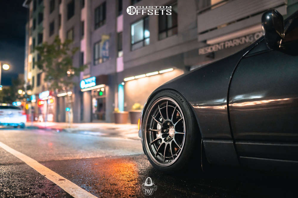 1990 Nissan 300ZX with 18x10.5 30 Enkei Nt03 and 265/35R18