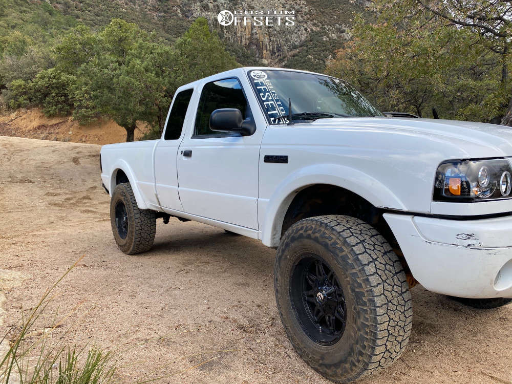 2002 Ford Ranger with 17x9 -12 Fuel Hostage and 285/75R17 Falken ...
