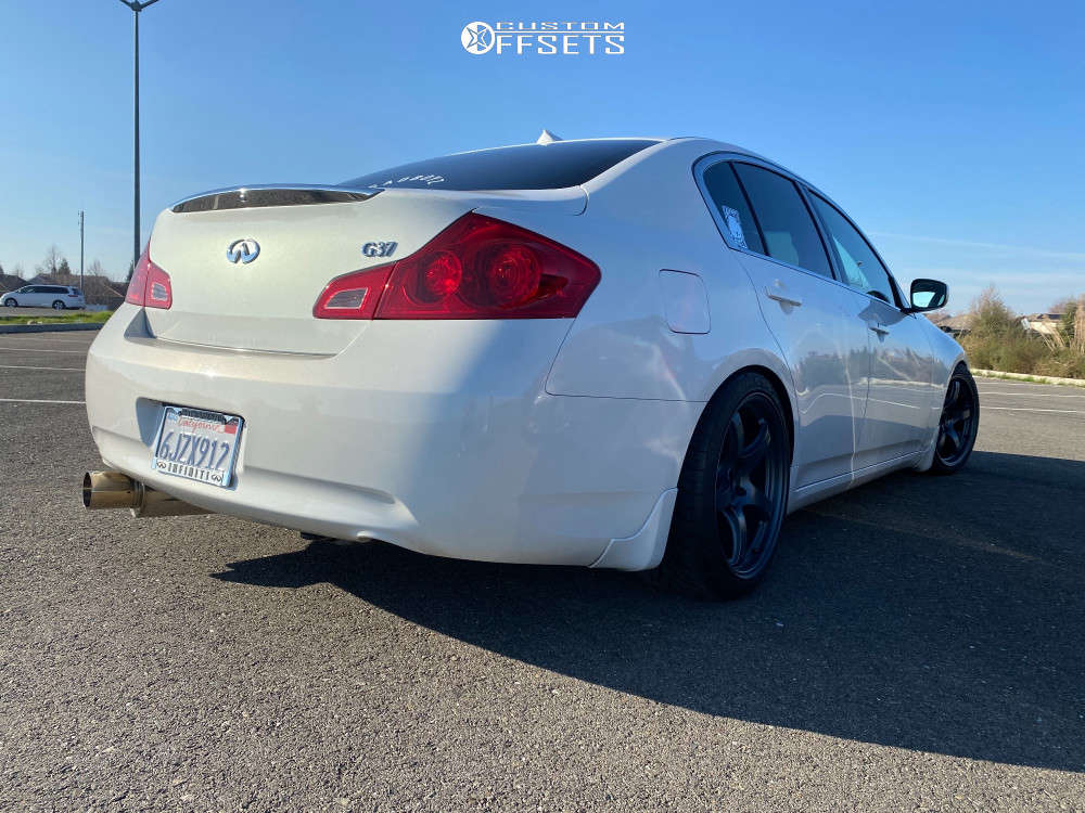 2009 Infiniti G37 Wheel Offset Flush Coilovers 1468714 Custom Offsets