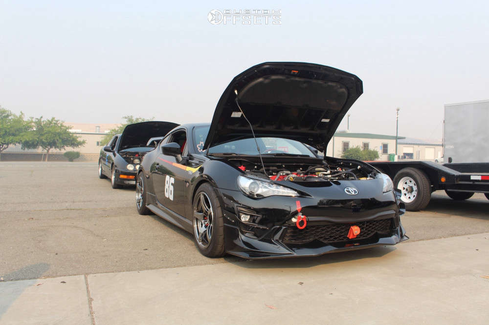 2019 Toyota 86 with 17x9.5 38 Enkei Rp03 and 255/40R17 Firestone ...