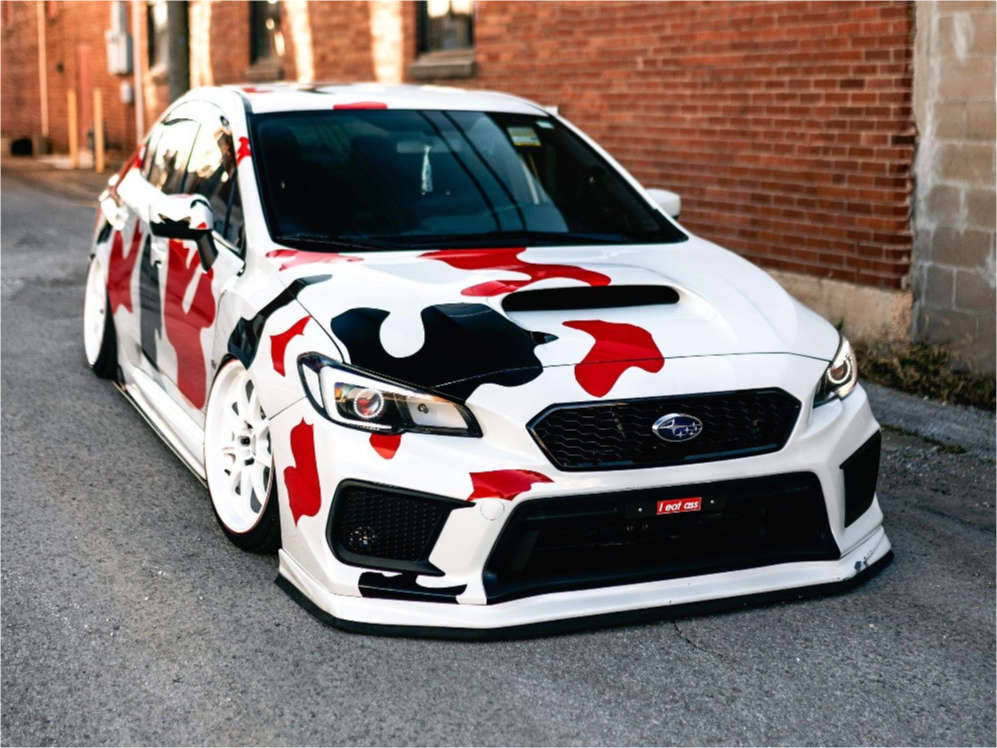 2015 Subaru WRX with 18x9 30 Work Emotion Xd9 and 215/40R18