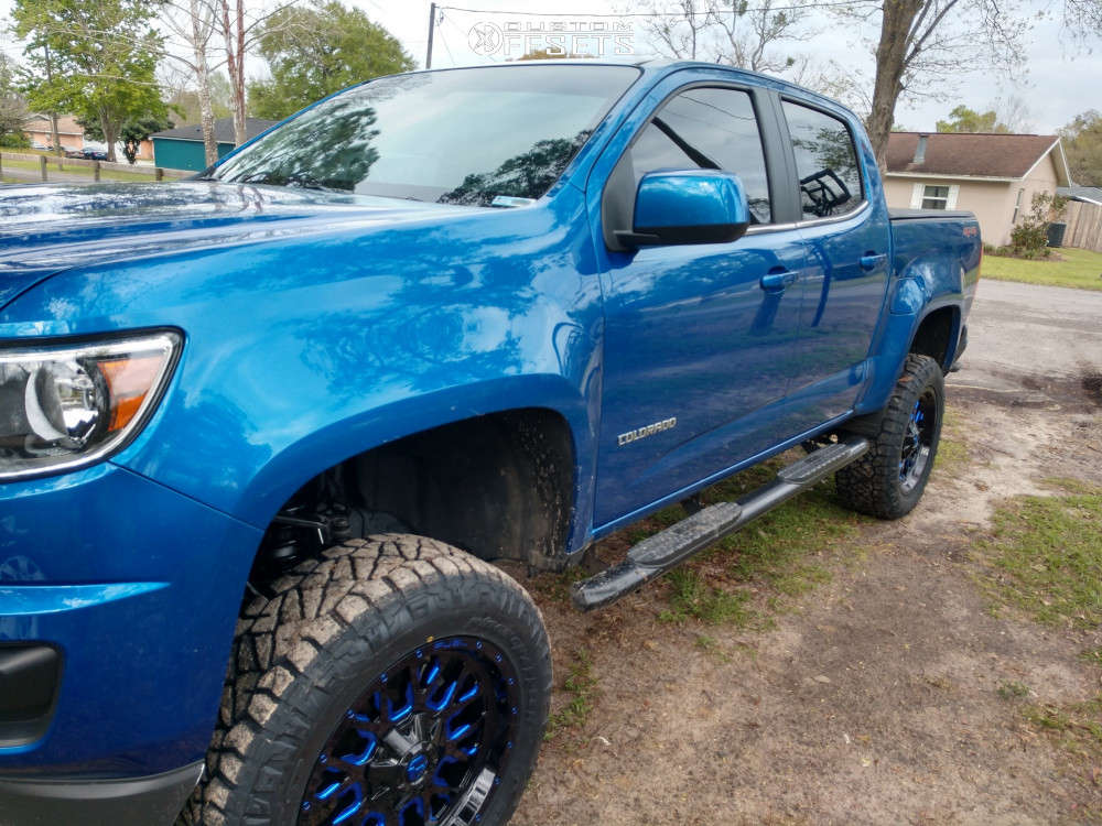 2019 Chevrolet Colorado with 20x9 19 Fuel Stroke and 275/60R20 Nitto