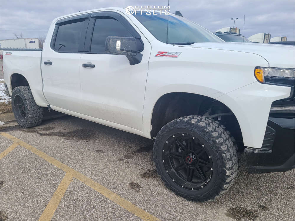 2021 Chevrolet Silverado 1500 with 20x10 24 Wicked Offroad W905 and 33