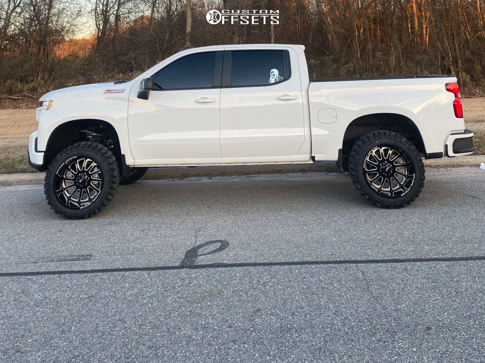 2021 Chevrolet Silverado 1500 with 22x12 44 Monster Offroad M17 and 35