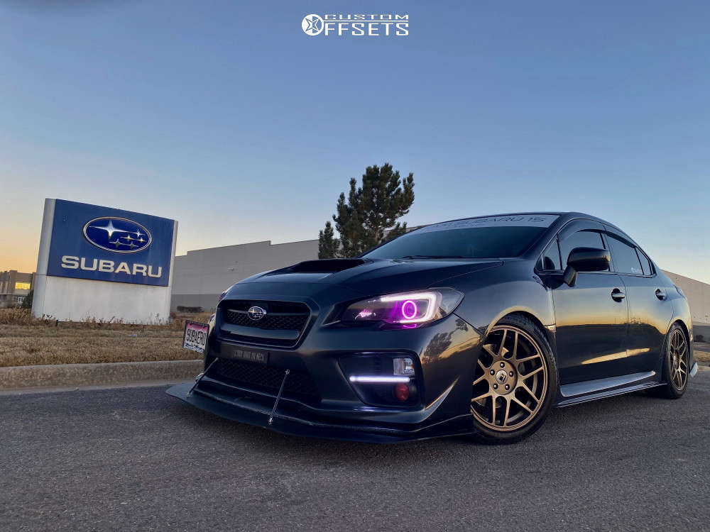 2016 Subaru WRX with 18x8 35 Touren Tr74 and 245/40R18