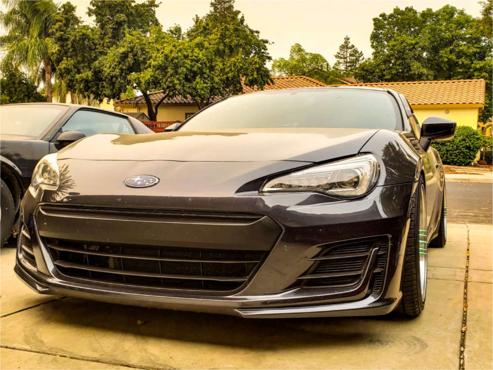 2017 Subaru BRZ with 18x9.5 35 ESR Cs15 and 255/35R18 Falken