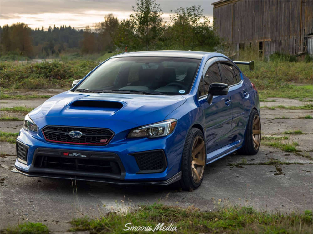 WRX XB ボディ 2018 Subaru WRX with 18x9.5 35 Anovia Elder and 225/40R18