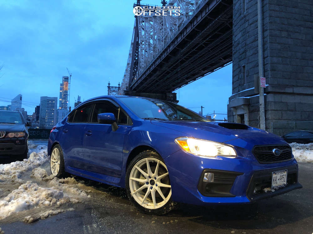 2020 Subaru WRX with 18x8.5 35 Rosenstein Delta and 235/40R18