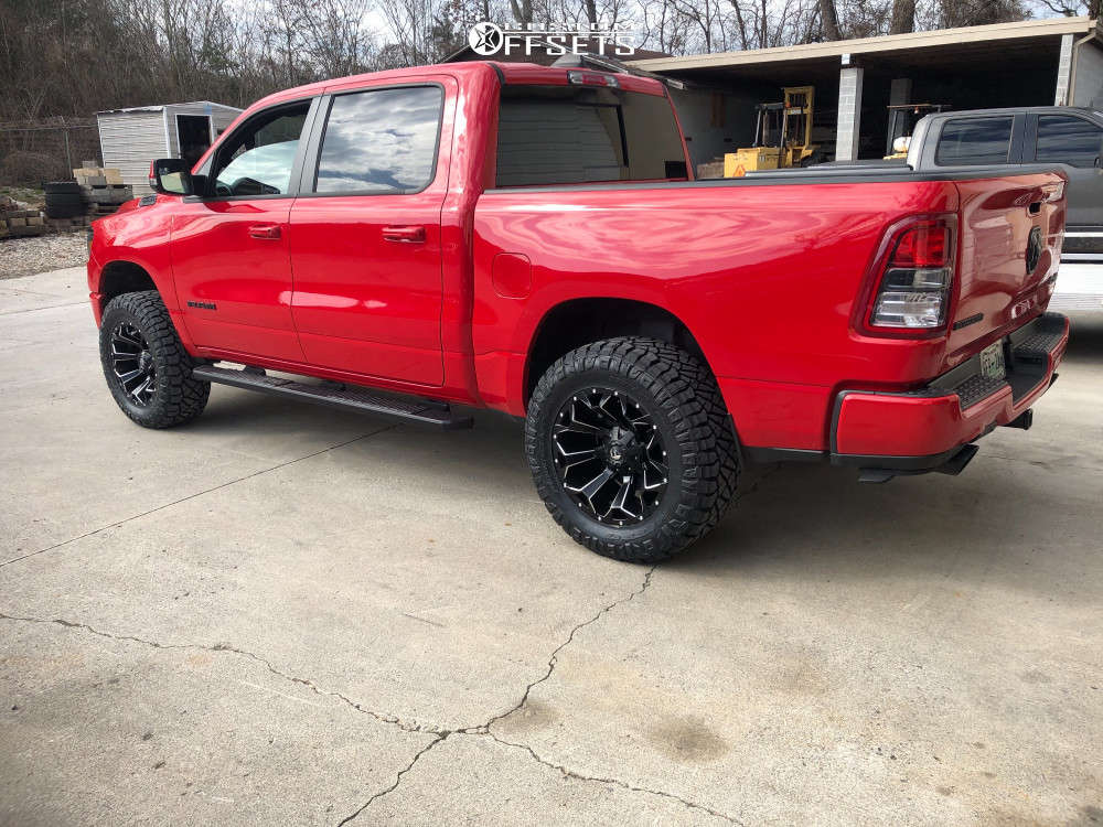 2020 Ram 1500 with 20x10 -19 Fuel Assault D246 and 35/12.5R20 Nitto ...