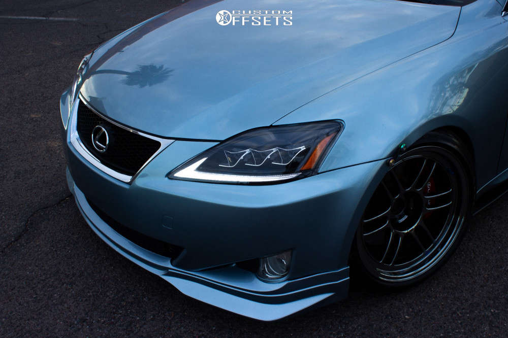 2006 Lexus IS350 with 18x9.5 15 Enkei Rpf1 and 255/35R18 Goodyear Eagle F1 Asymmetric As and