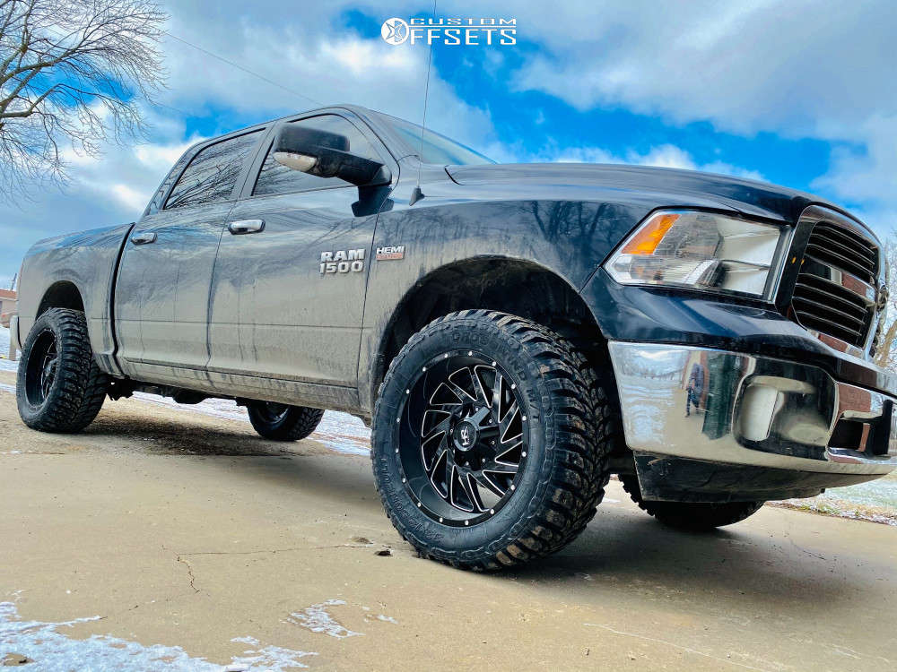 2015 Ram 1500 with 20x10 -19 Hardrock Crusher H704 and 33/12.5R20