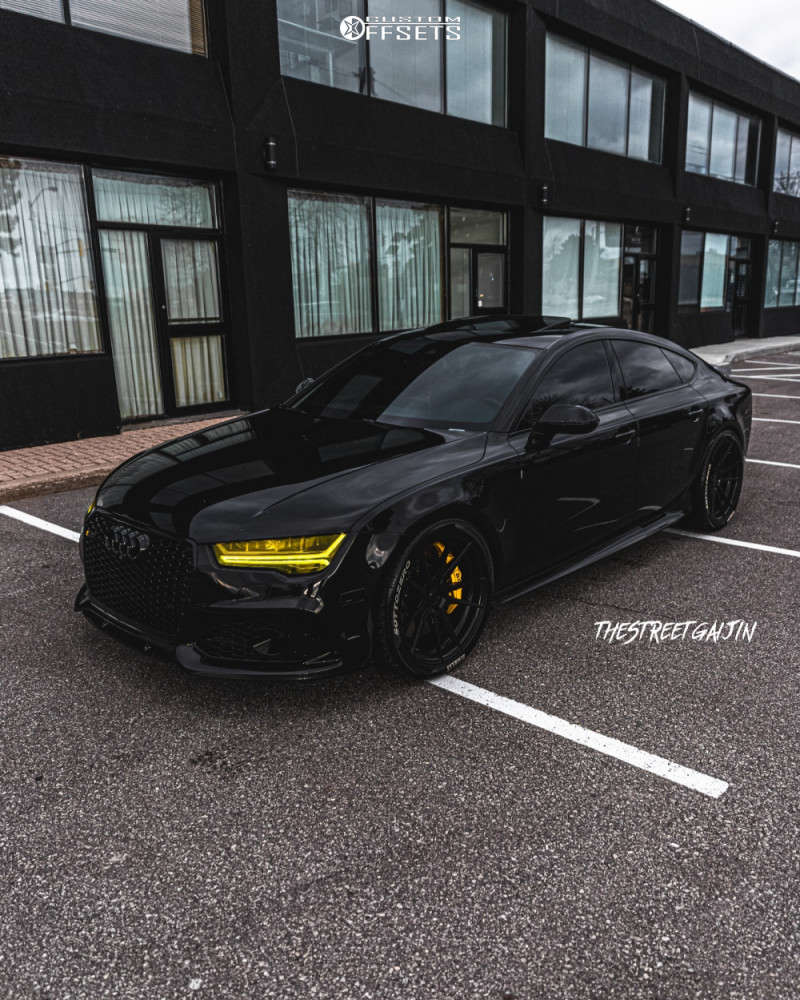 2018 Audi RS7 with 20x10 25 Rohana Rf2 and 285/35R20 Pirelli Winter ...